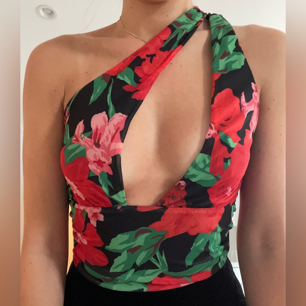 AFRM Floral Bodysuit